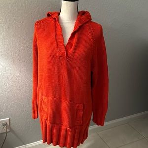 Bloomingdale’s 2X Thick Heavy 100% cotton red sweater Pre owned
